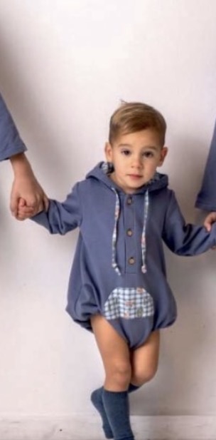 Pelele felpa capucha zorros